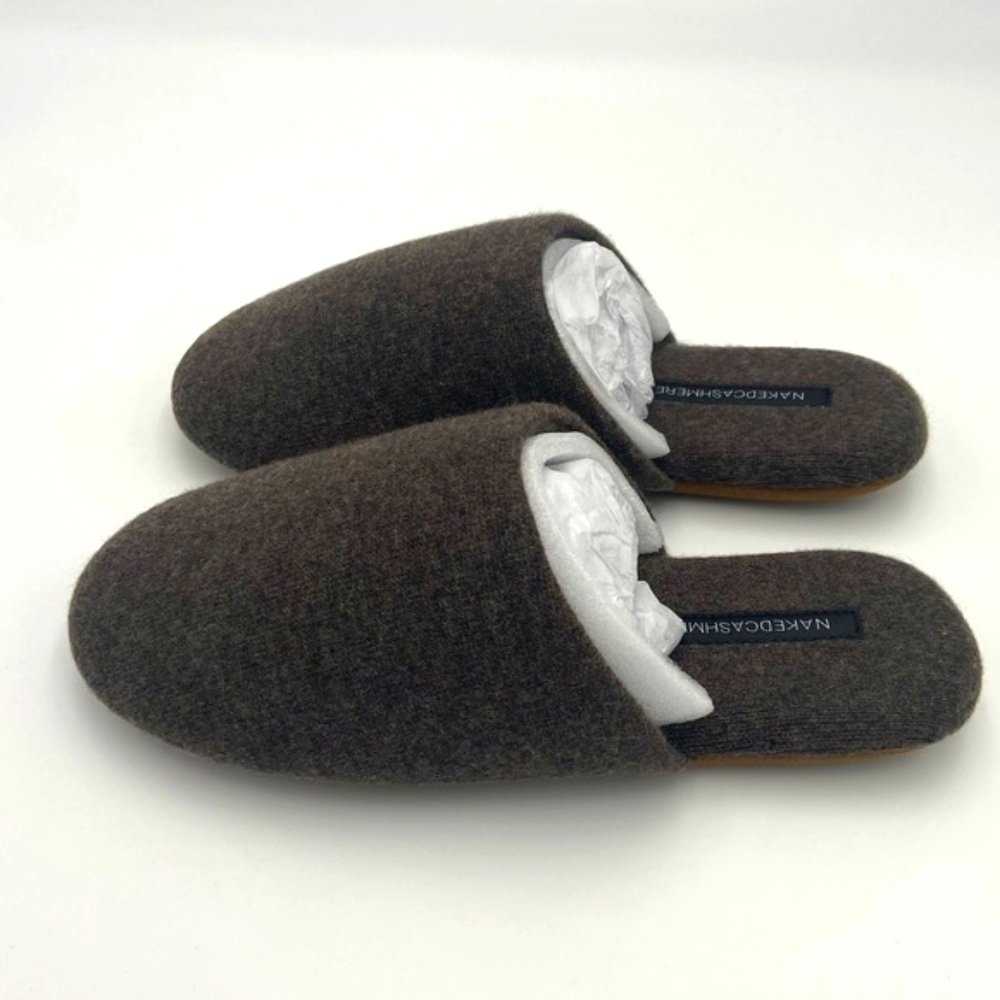 NakedCashmere Women’s Mule Slippers - Truffle Color